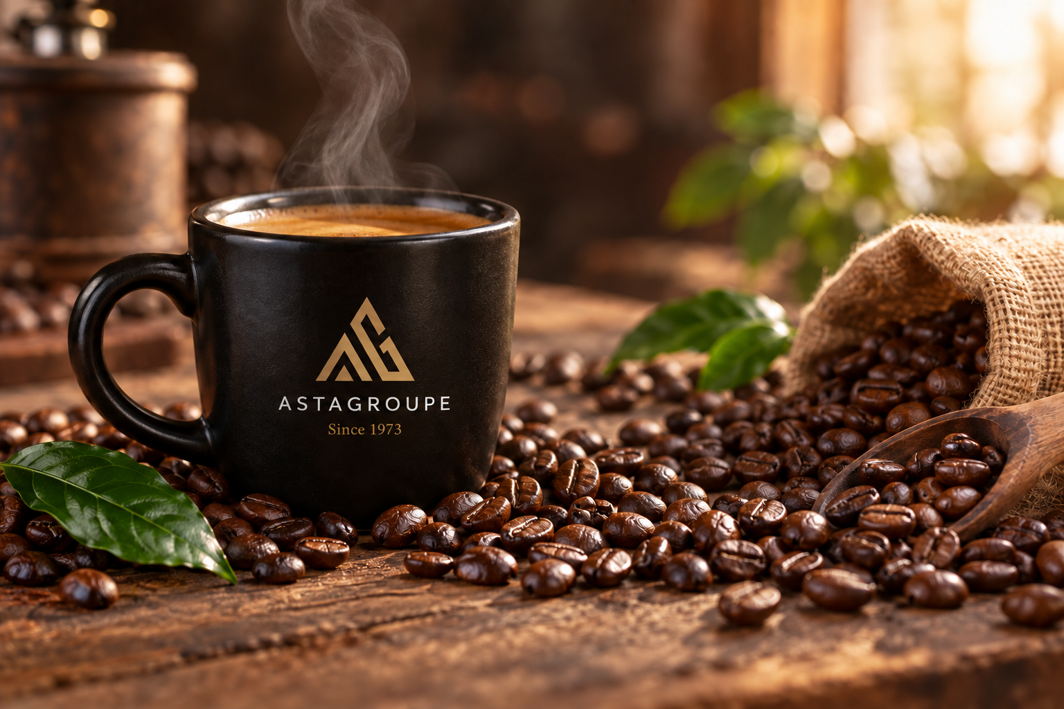 Une tasse de café ASTAGROUPE