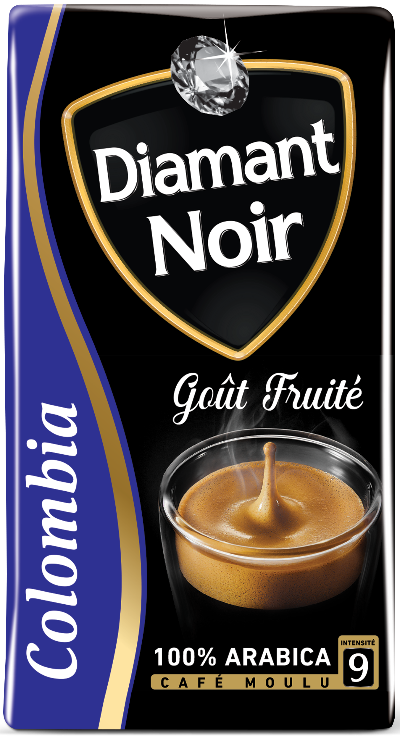 Diamant Noir Colombia moulu, 100 % Arabica