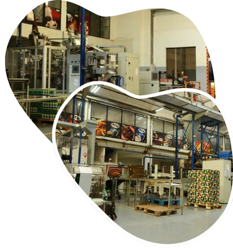 Illustration d’une ligne de production de café